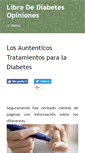Mobile Screenshot of libredediabetesopiniones.com