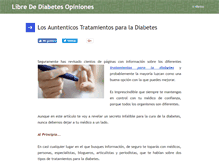 Tablet Screenshot of libredediabetesopiniones.com